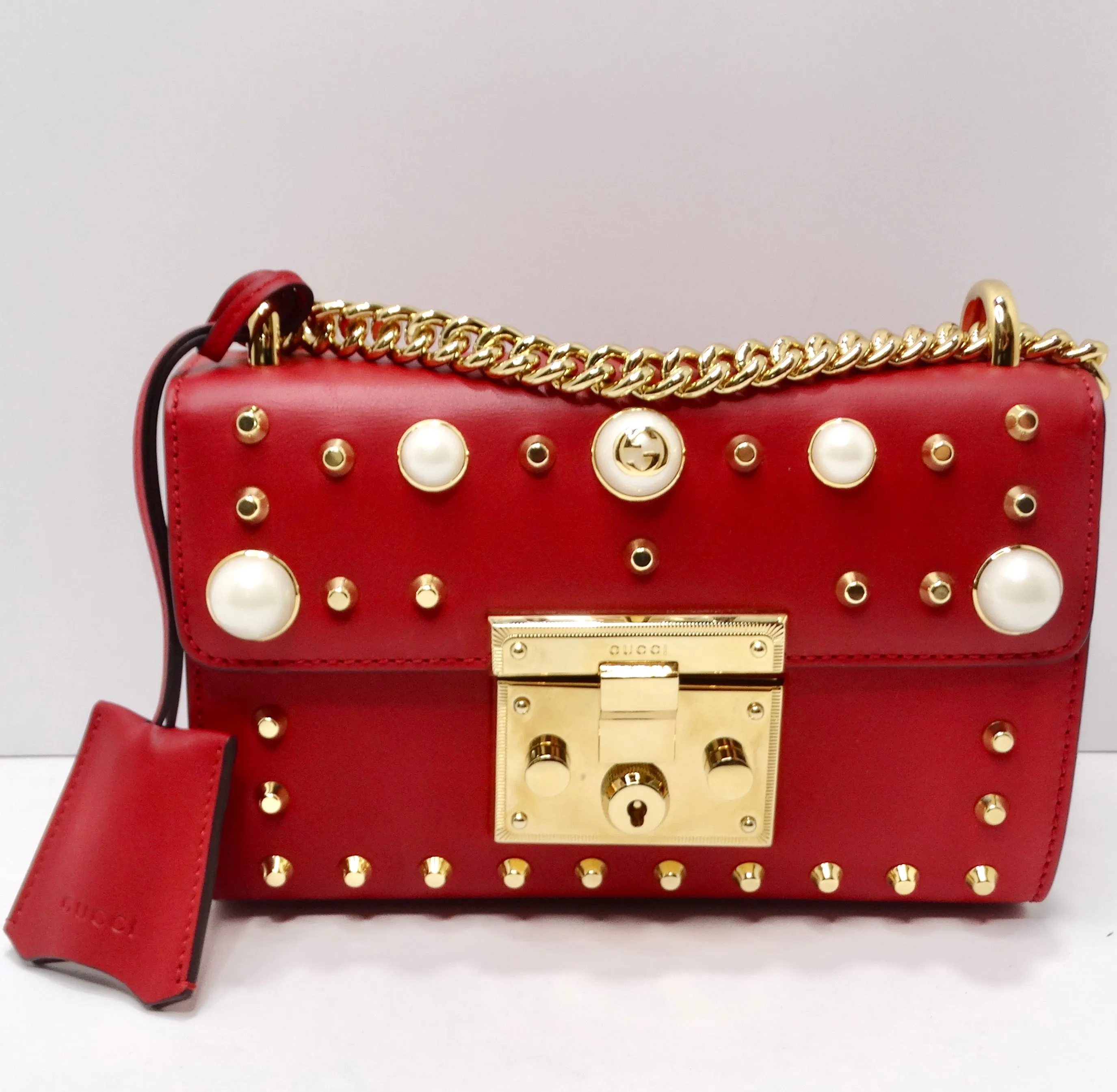 Gucci Sylvie Small Floral-Embroidered Shoulder Bag