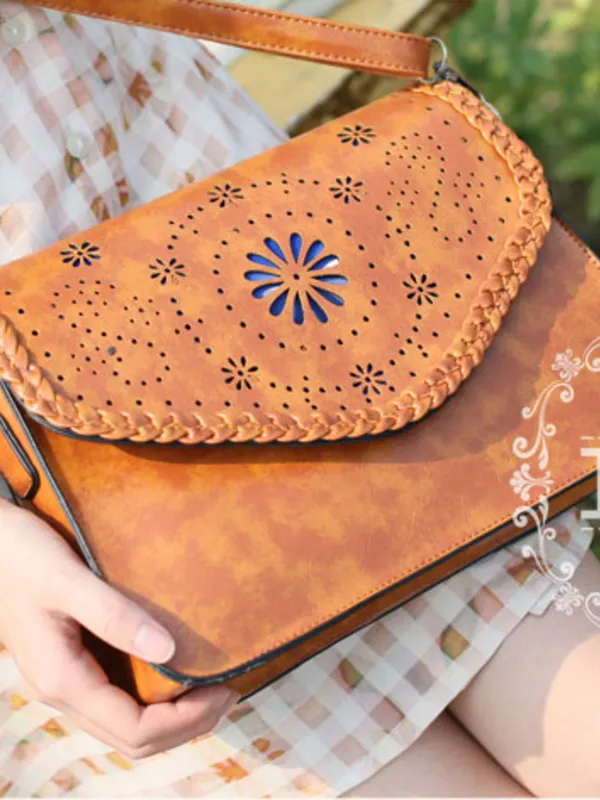 gymnopedie folk stenciled purse