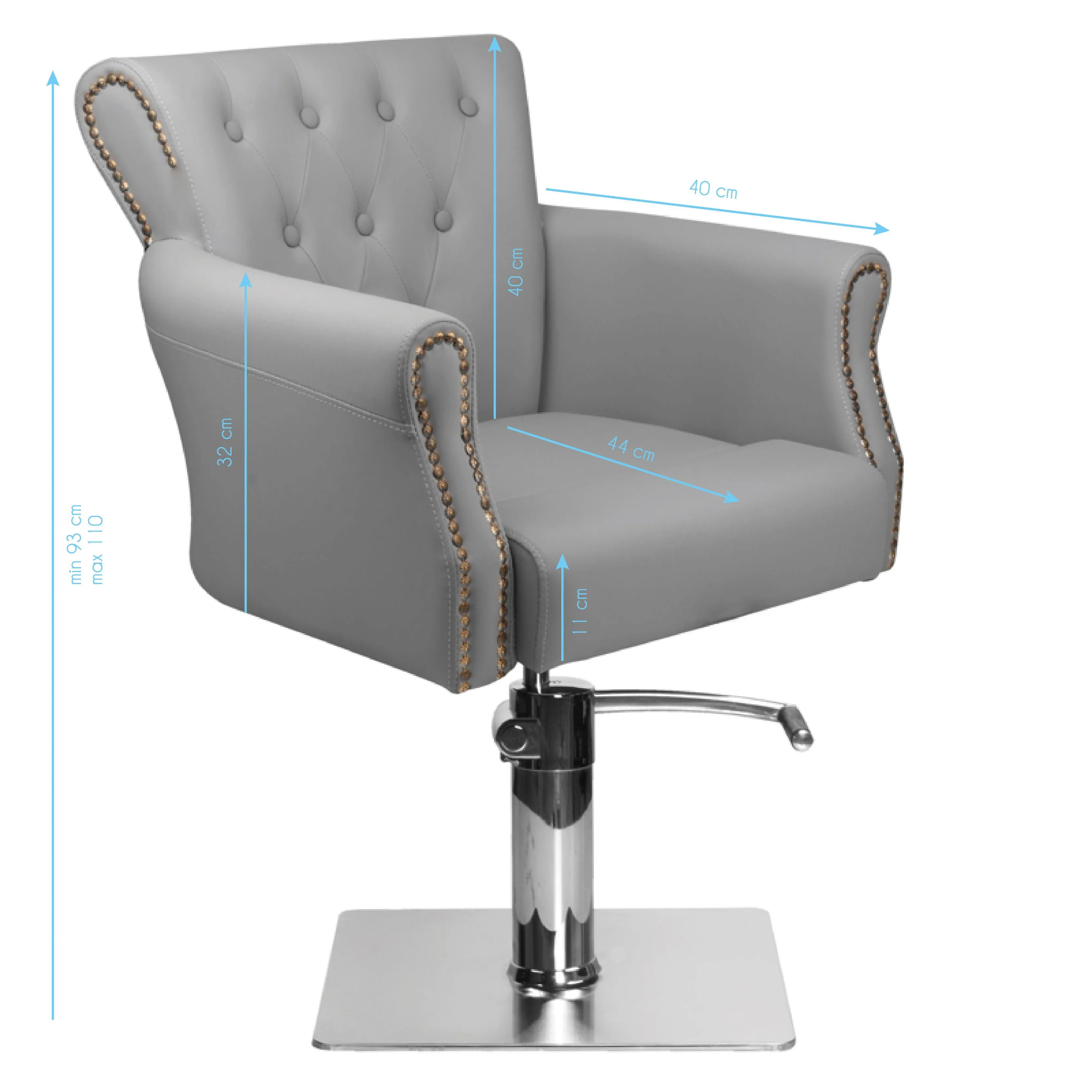 Hair System Barber Chair BER 8541 Gray