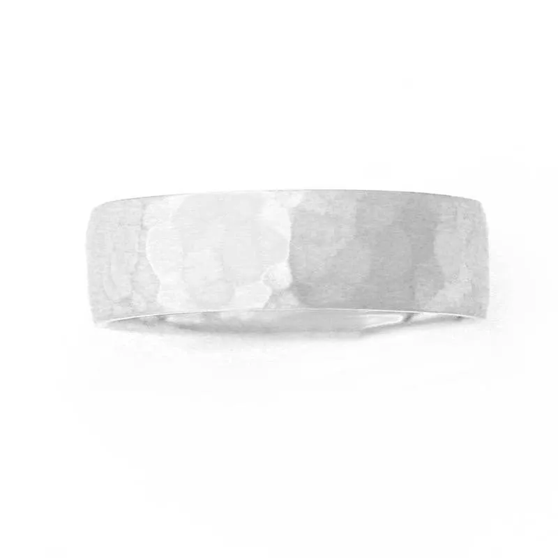 Hammered Ultra-Light Wedding Band