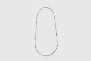 Hand-Made Diamond Link Sterling Chain