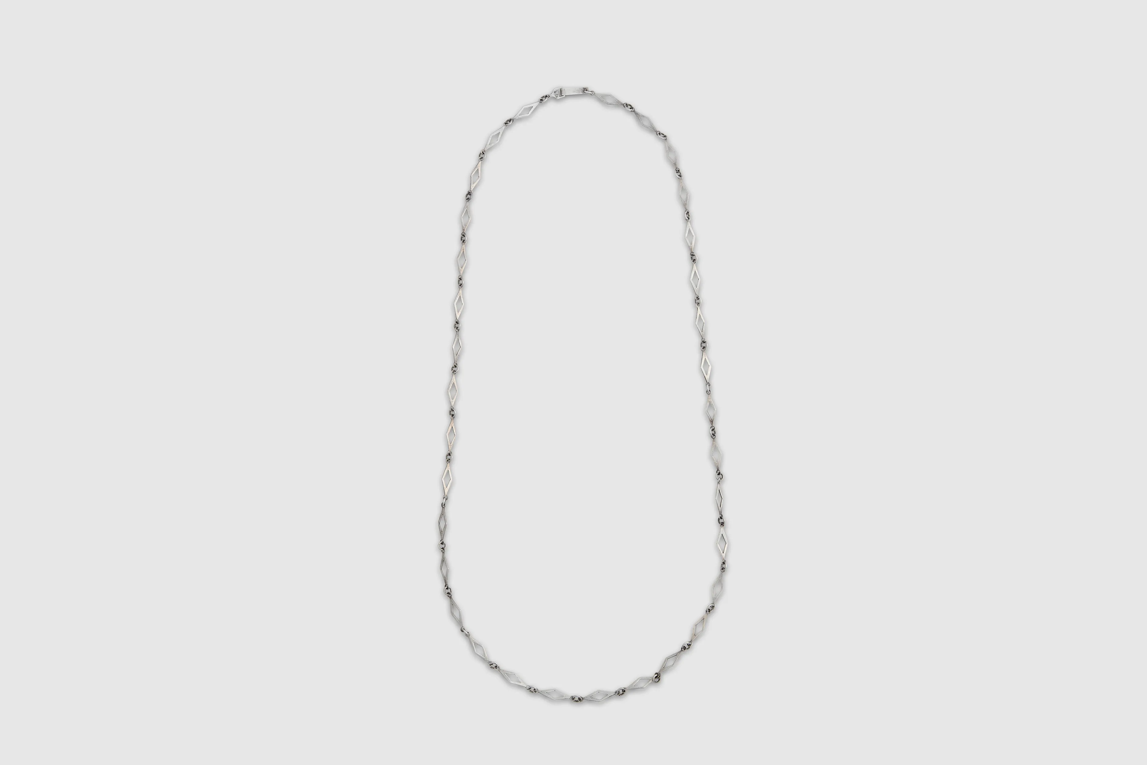 Hand-Made Diamond Link Sterling Chain