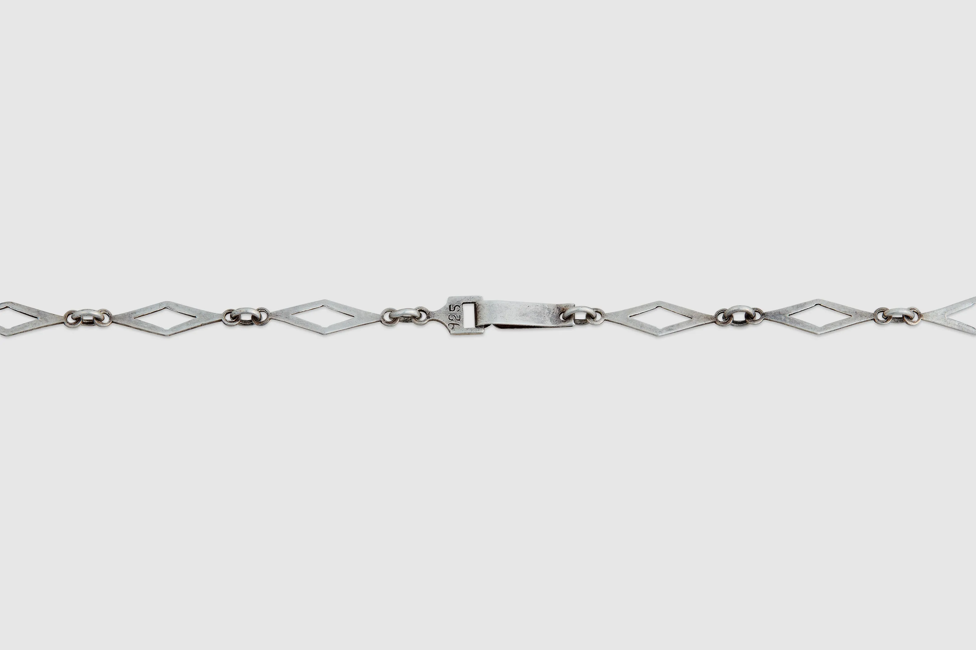 Hand-Made Diamond Link Sterling Chain