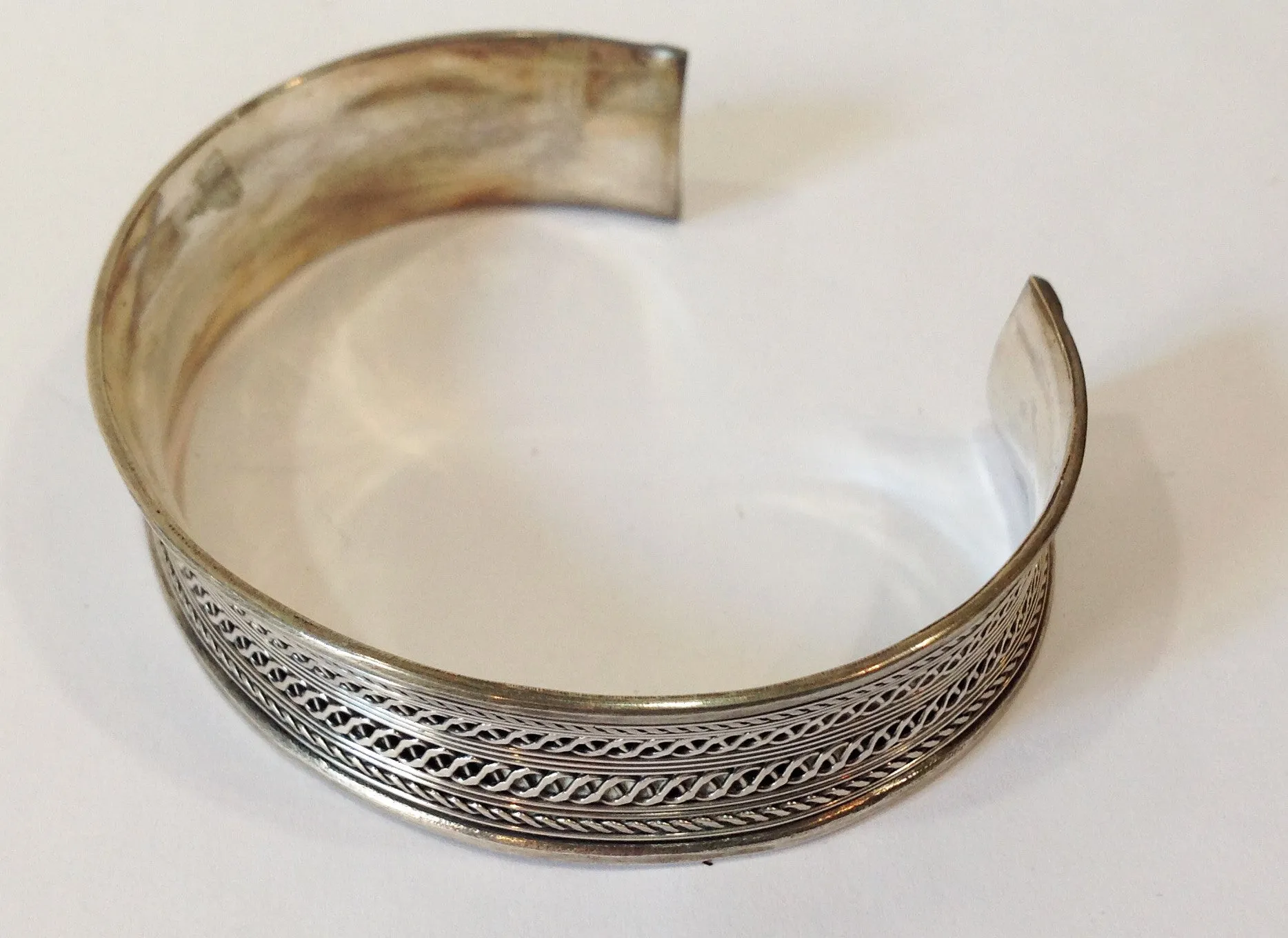 Handmade Balinese Sterling Silver Cuff Bracelet