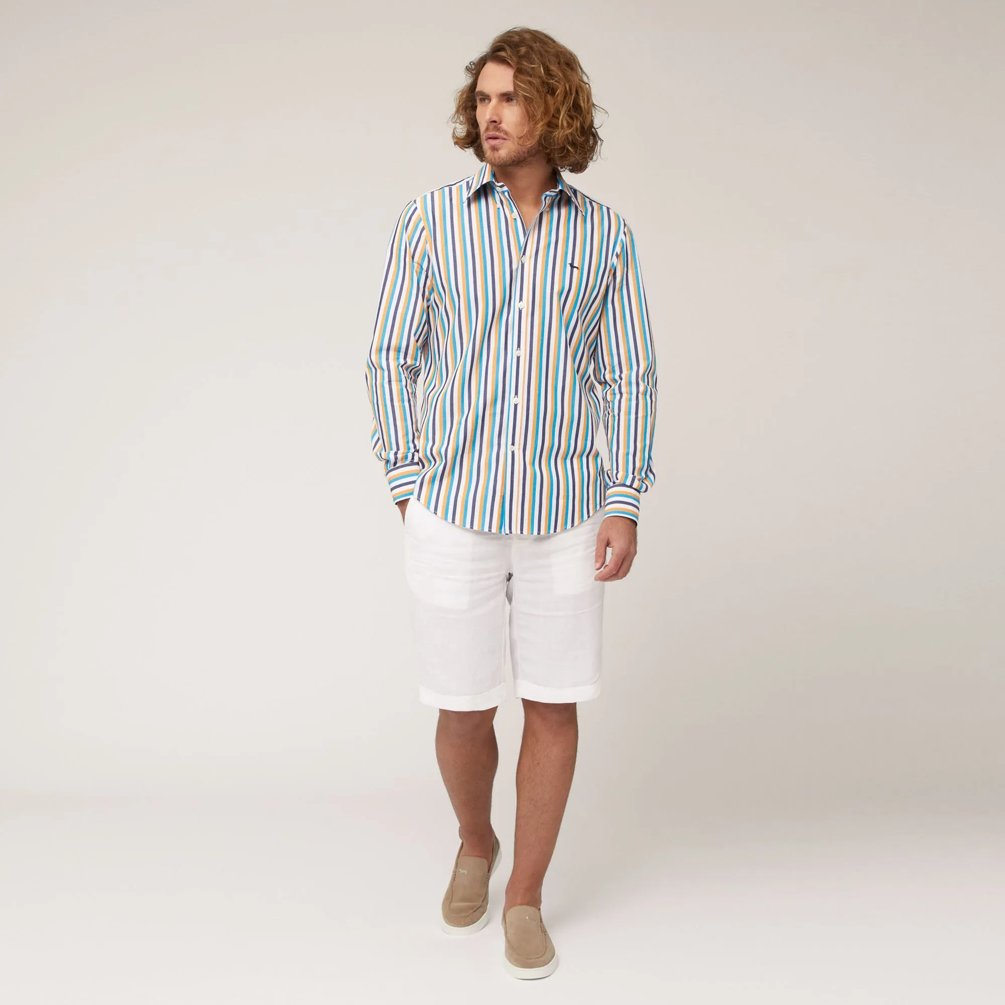 Harmont & Blaine Striped Shirt - Orange