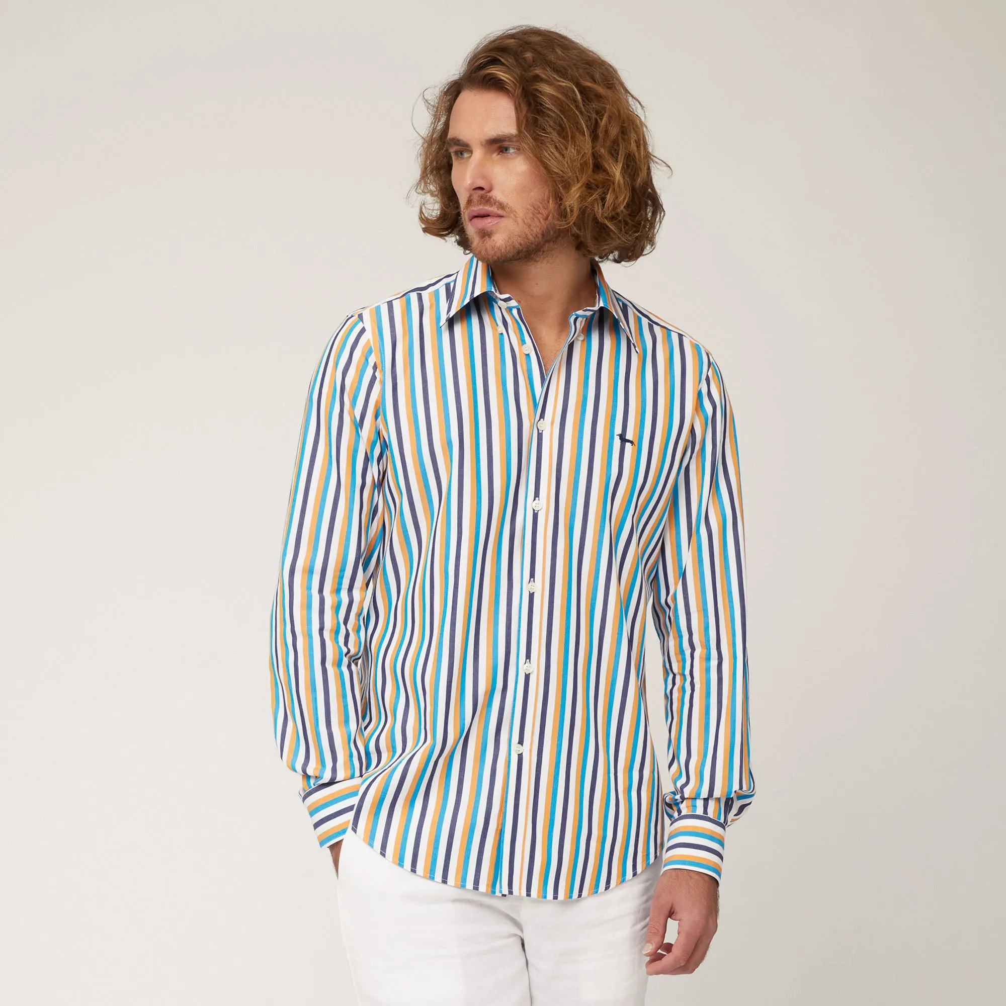 Harmont & Blaine Striped Shirt - Orange