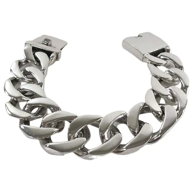 Heavy Cuban Sterling Silver Men's Bracelet