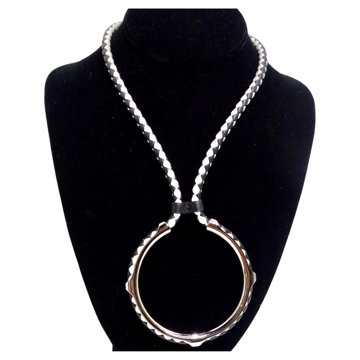 Hermes Kyoto Leather Necklace
