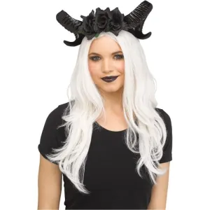 Horn Flower Headpiece Black