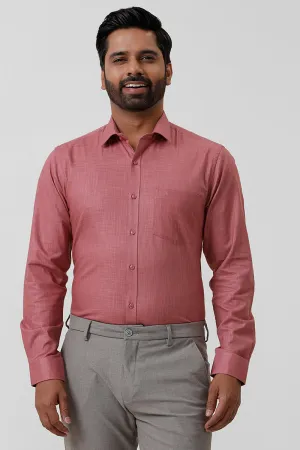 Indo Cotton - Dusty Pink Formal Shirts For Men | Ariser