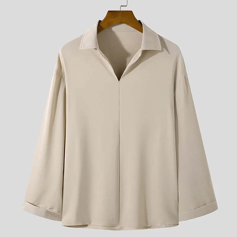 INSTOCK- 2023 Simple Japanese and Korean men's shirt.