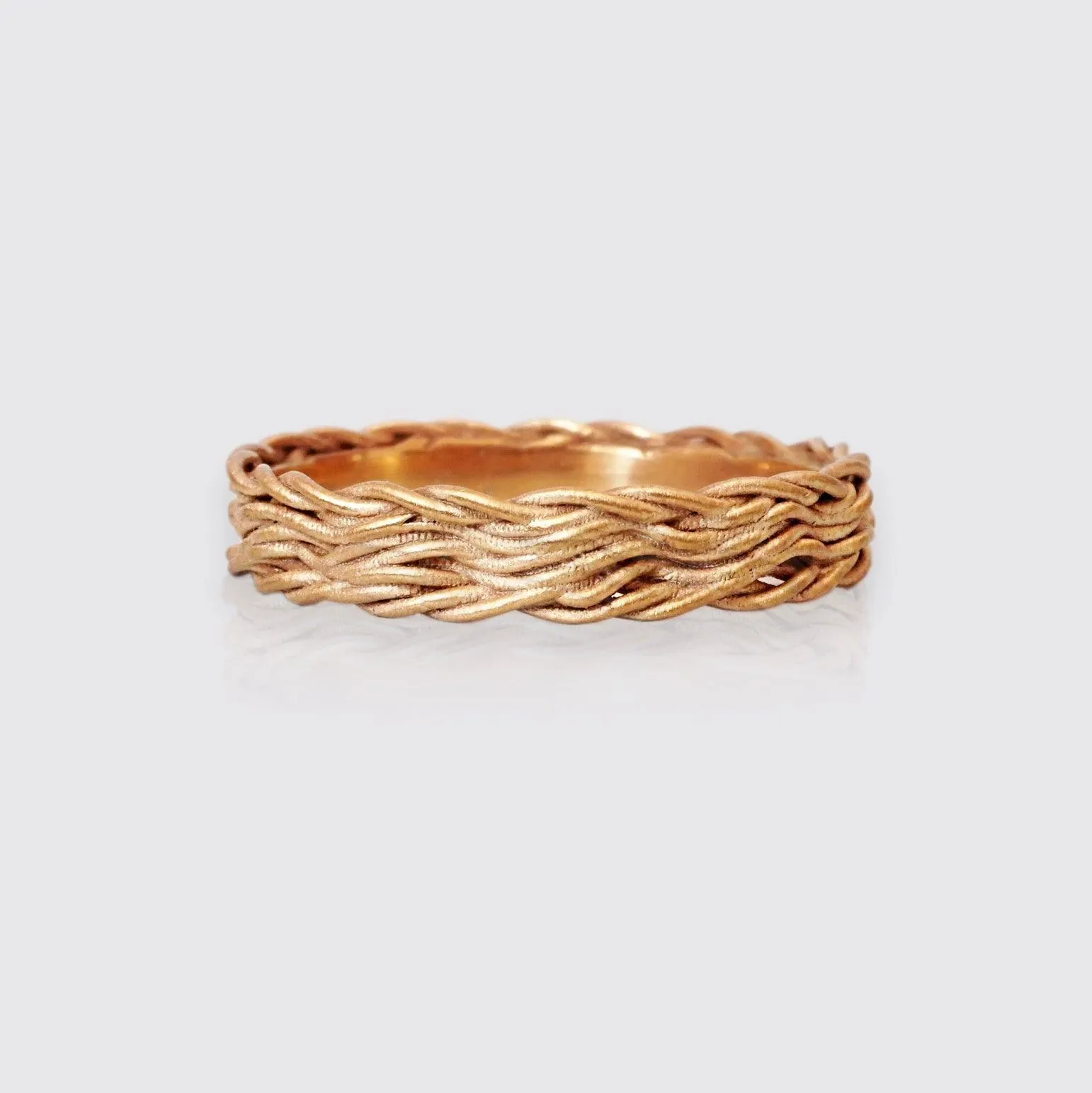 Intertwined Ring Band in 14K Gold, 3mm