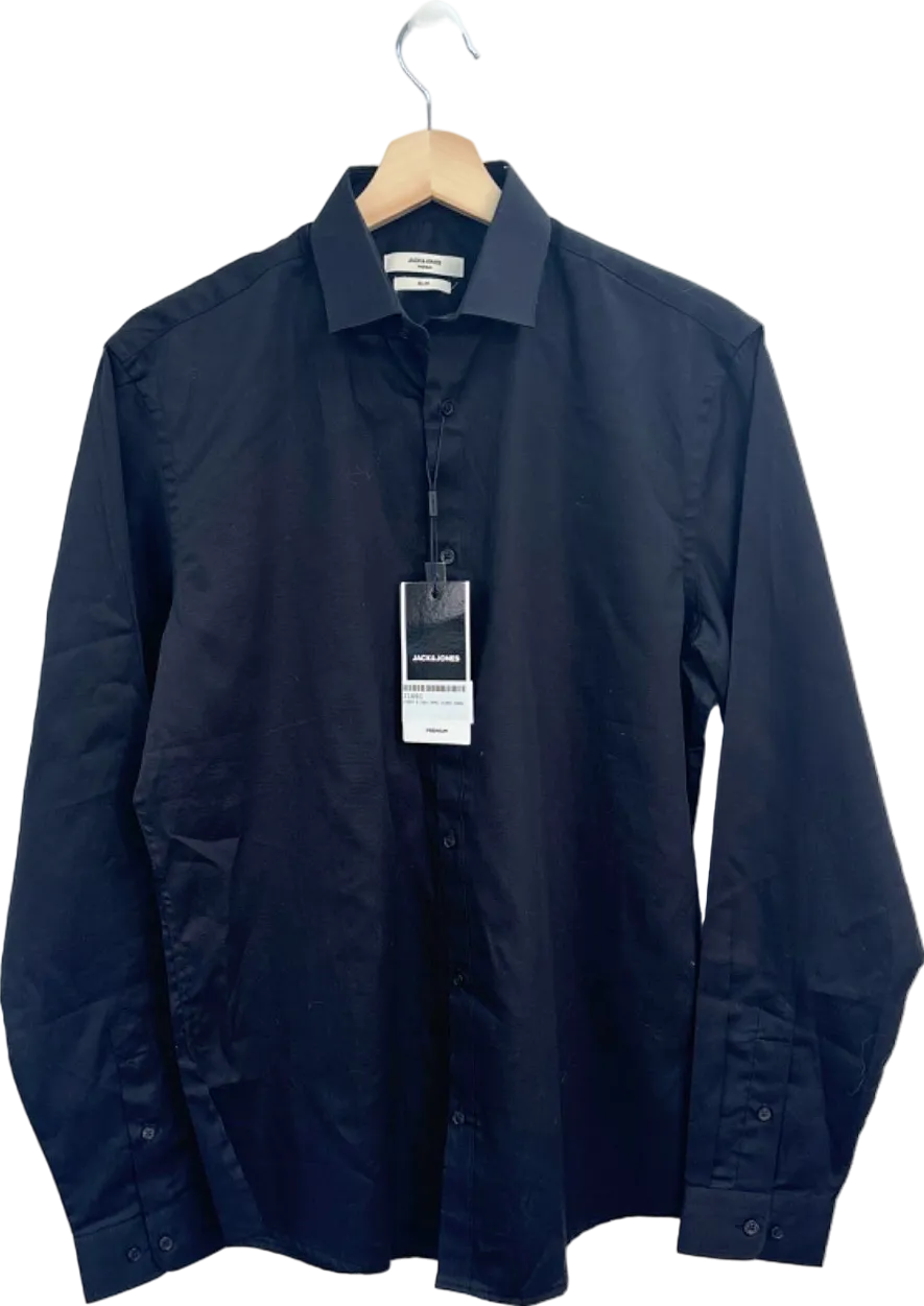 Jack & Jones Black Slim Fit Shirt UK S
