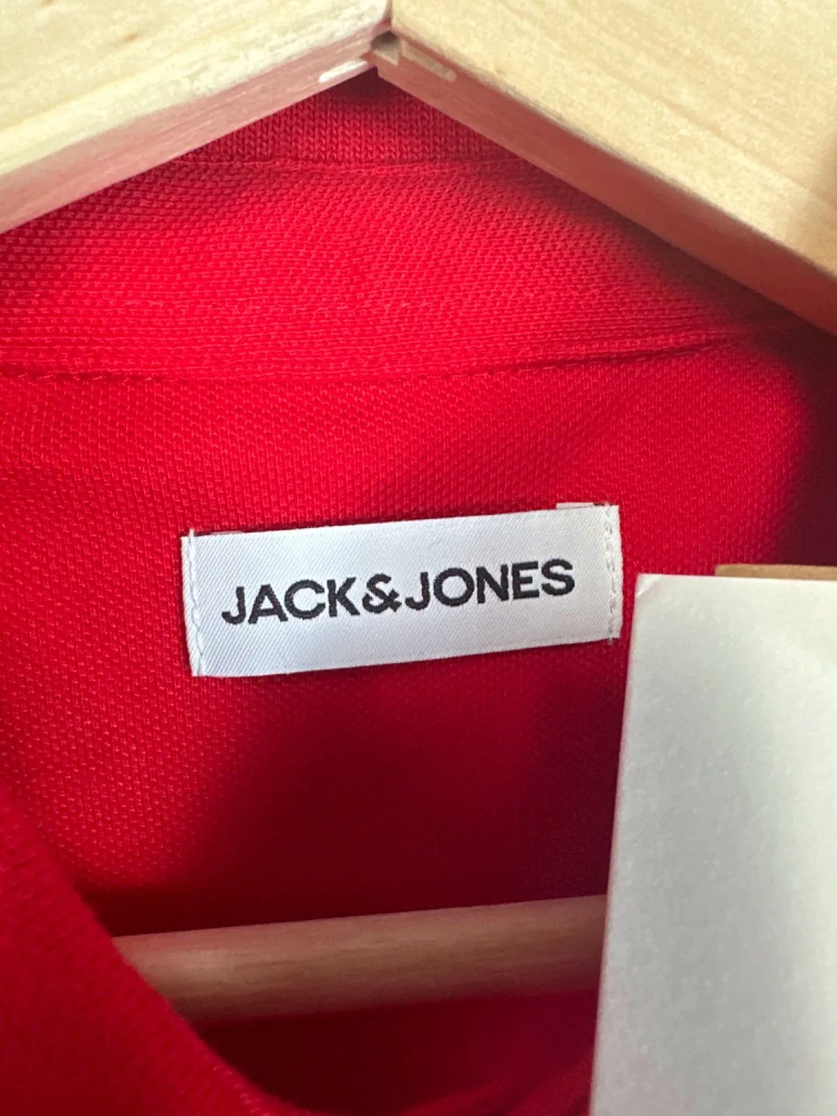 Jack & Jones Red True Red/Classic Polo Shirt UK M