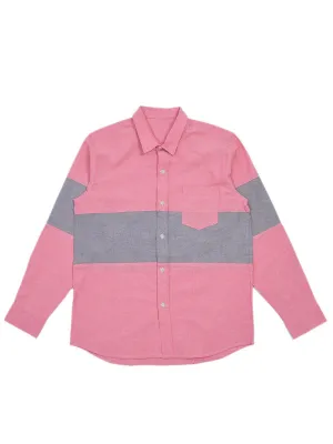 Jackhammer Oxford Panel Shirt Red