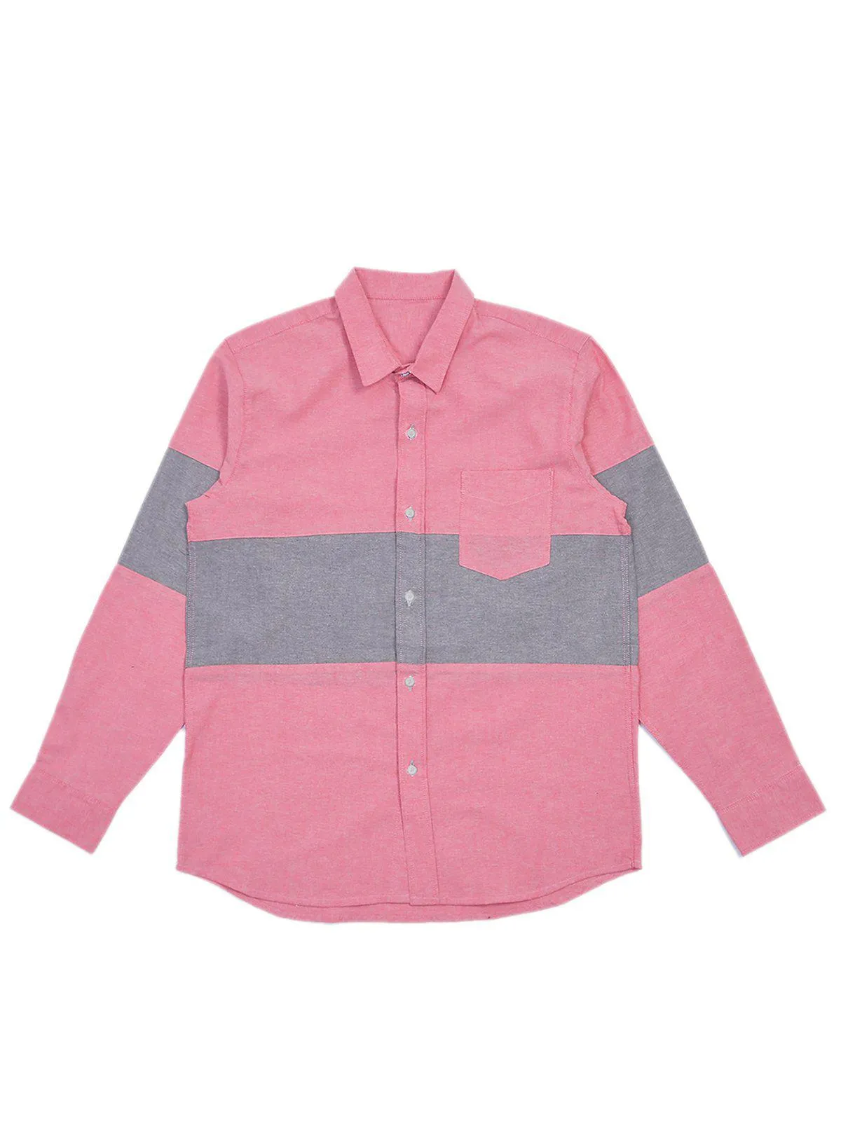 Jackhammer Oxford Panel Shirt Red