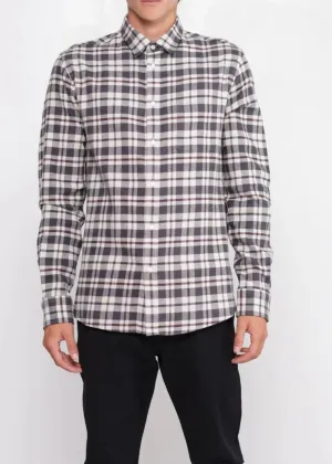 Japanese Wallace Plaid in Off White & Grey