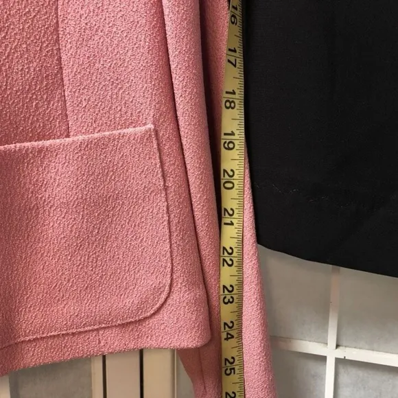 Jessica Howard/Le Suit, Woman, skirt suit,Rose,Black,Sz 14,Long Sleeve,Buttons.!