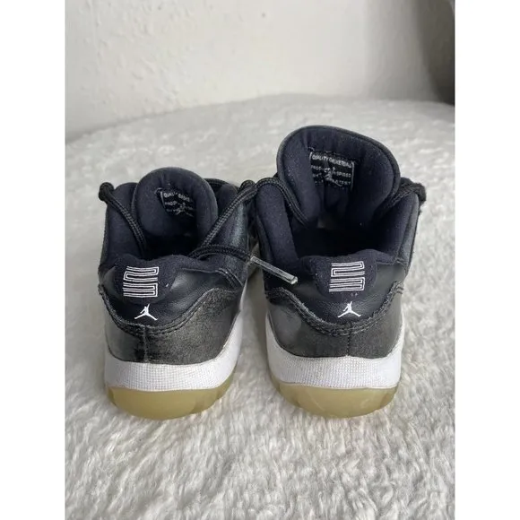 Jordan 11 Retro Low Barons 2017 Black Golf Size Kids 12