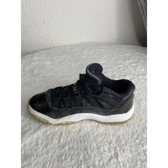 Jordan 11 Retro Low Barons 2017 Black Golf Size Kids 12