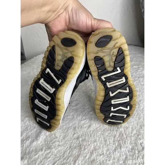 Jordan 11 Retro Low Barons 2017 Black Golf Size Kids 12