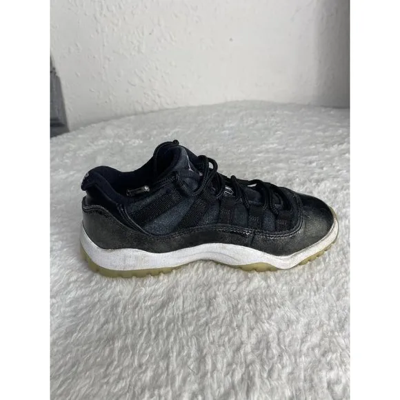 Jordan 11 Retro Low Barons 2017 Black Golf Size Kids 12