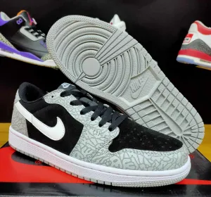 Jordan1Low "Black Cement"