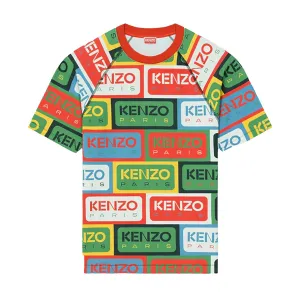 Kenzo Men's 'KENZO LABELS' Fitted T-Shirt