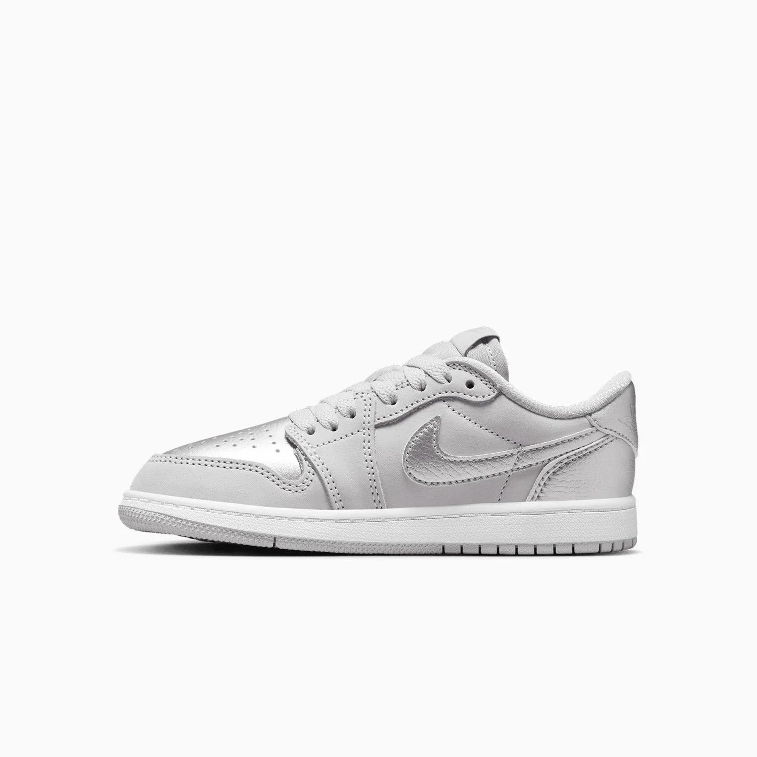 Kid's Air Jordan 1 Retro OG "Metallic Silver" Pre School