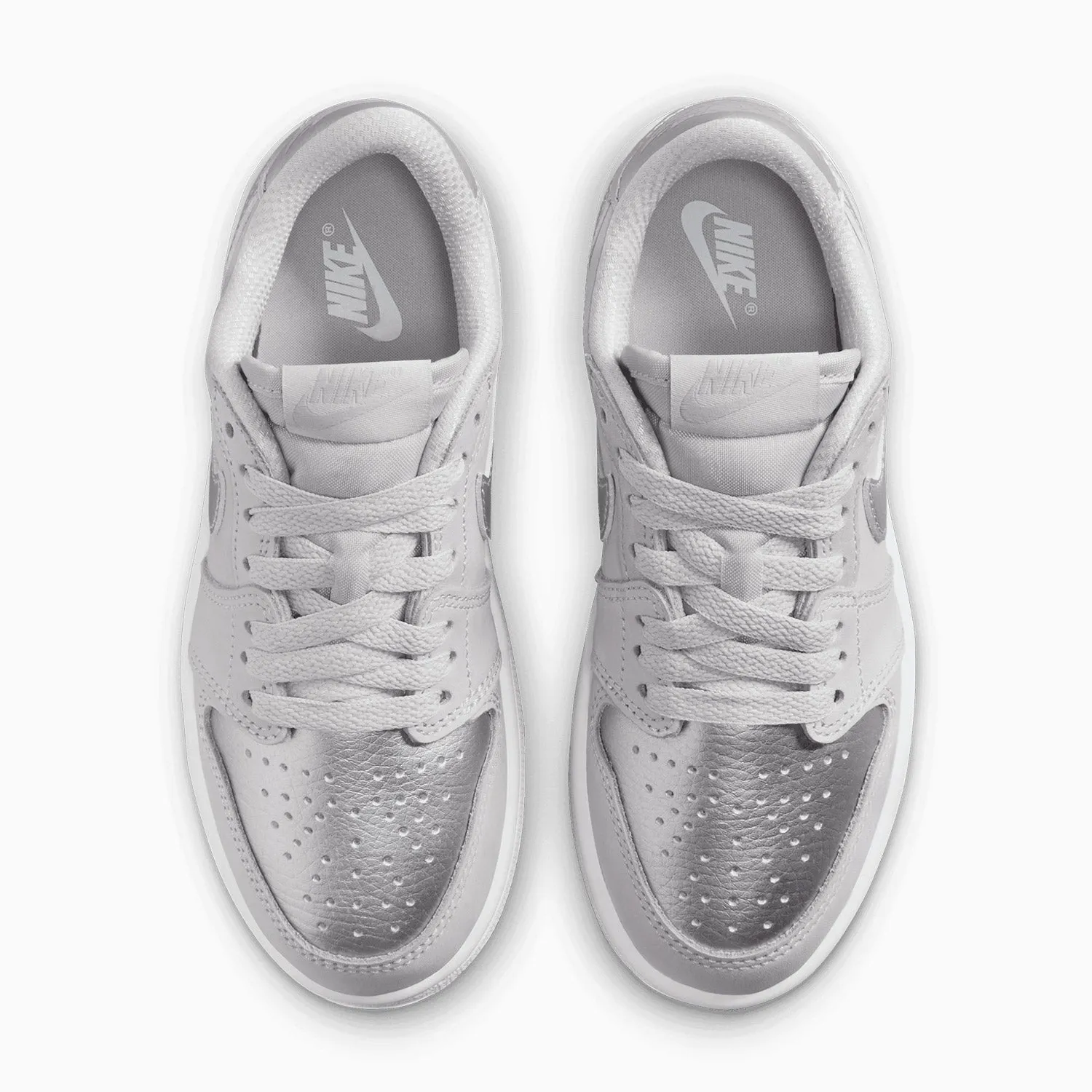 Kid's Air Jordan 1 Retro OG "Metallic Silver" Pre School