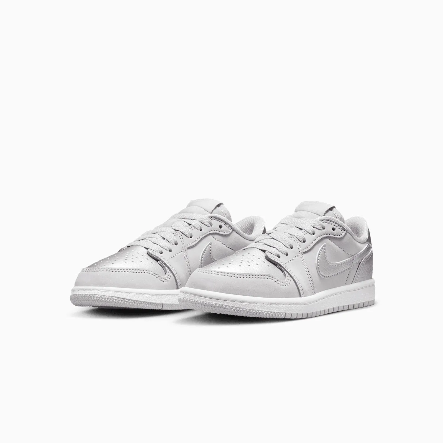 Kid's Air Jordan 1 Retro OG "Metallic Silver" Pre School
