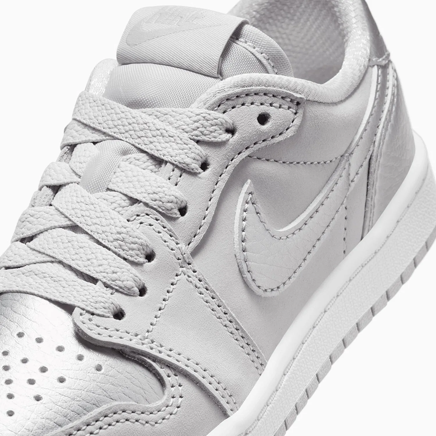 Kid's Air Jordan 1 Retro OG "Metallic Silver" Pre School