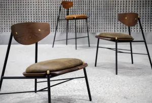 Kink Leather Counter Stool - District Eight