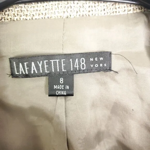 Lafayette 148 Blazer Womens 8 Wool Career Professional Academia High Quality