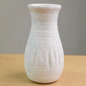 Large Vase with Grooves Seafoam