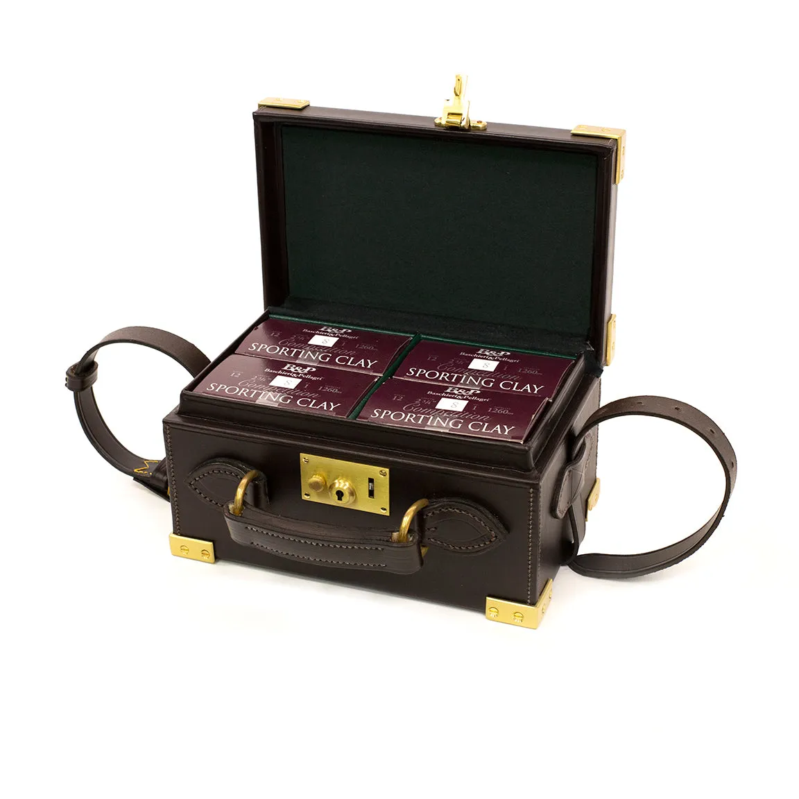 Leather and Brass 100 Cartridge Holder