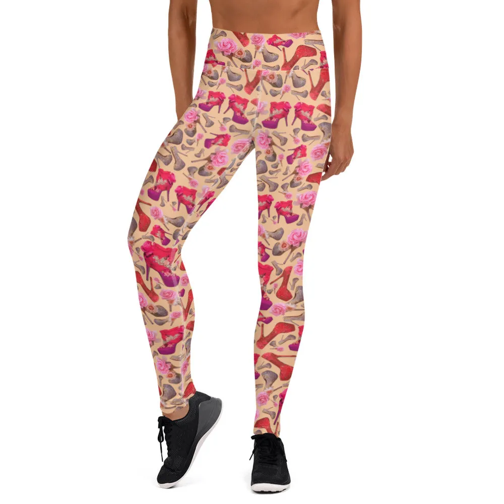 Leggings 'Flowers mix shoes'