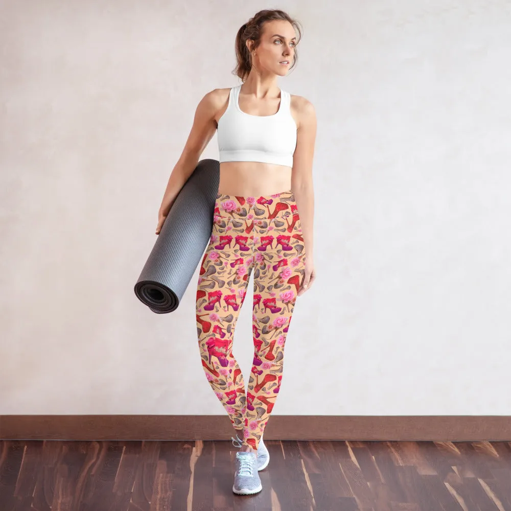Leggings 'Flowers mix shoes'