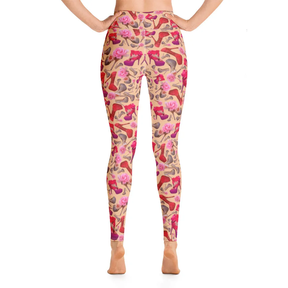 Leggings 'Flowers mix shoes'