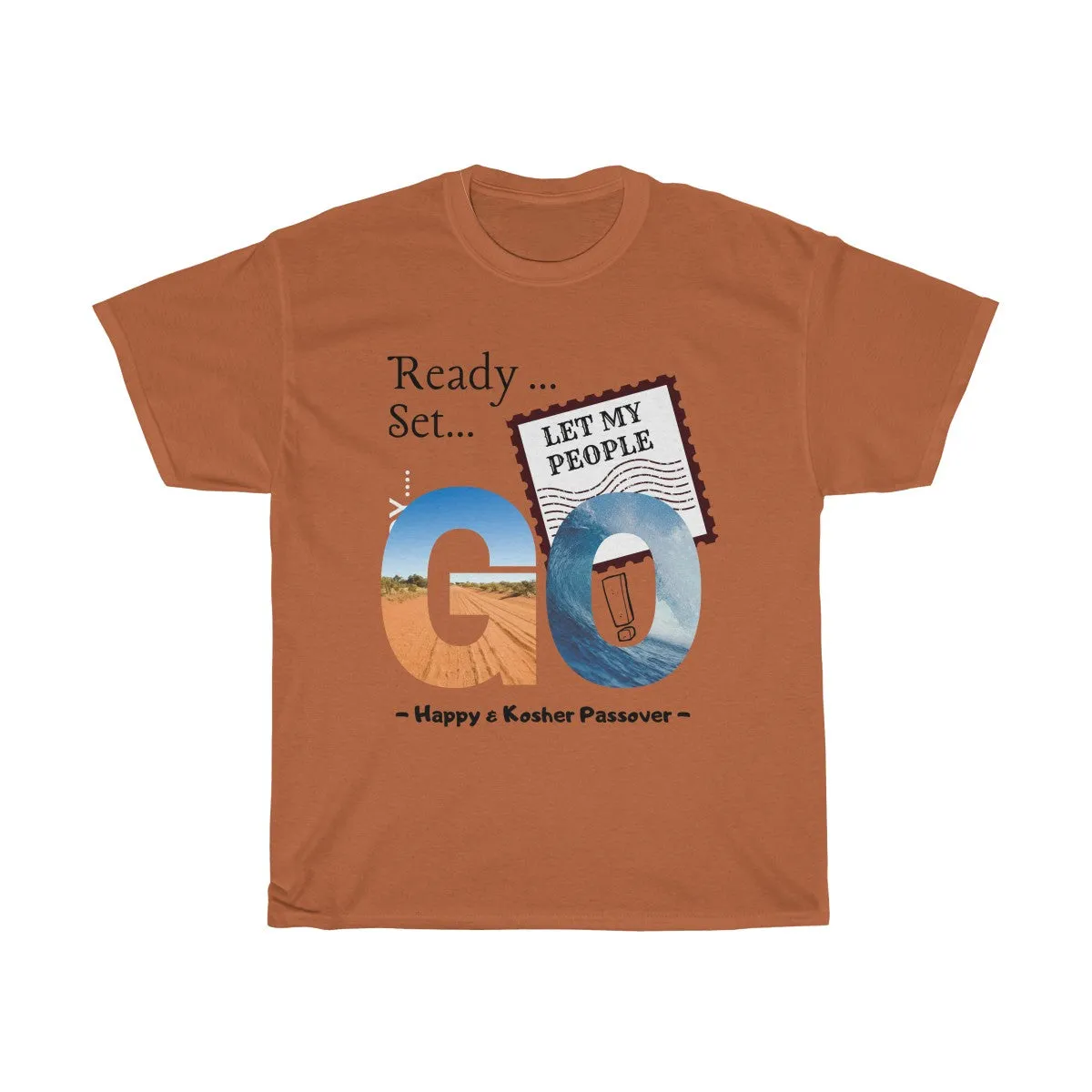 Let My People Go - Unisex, Heavy Cotton, Passover Tee - Light Design
