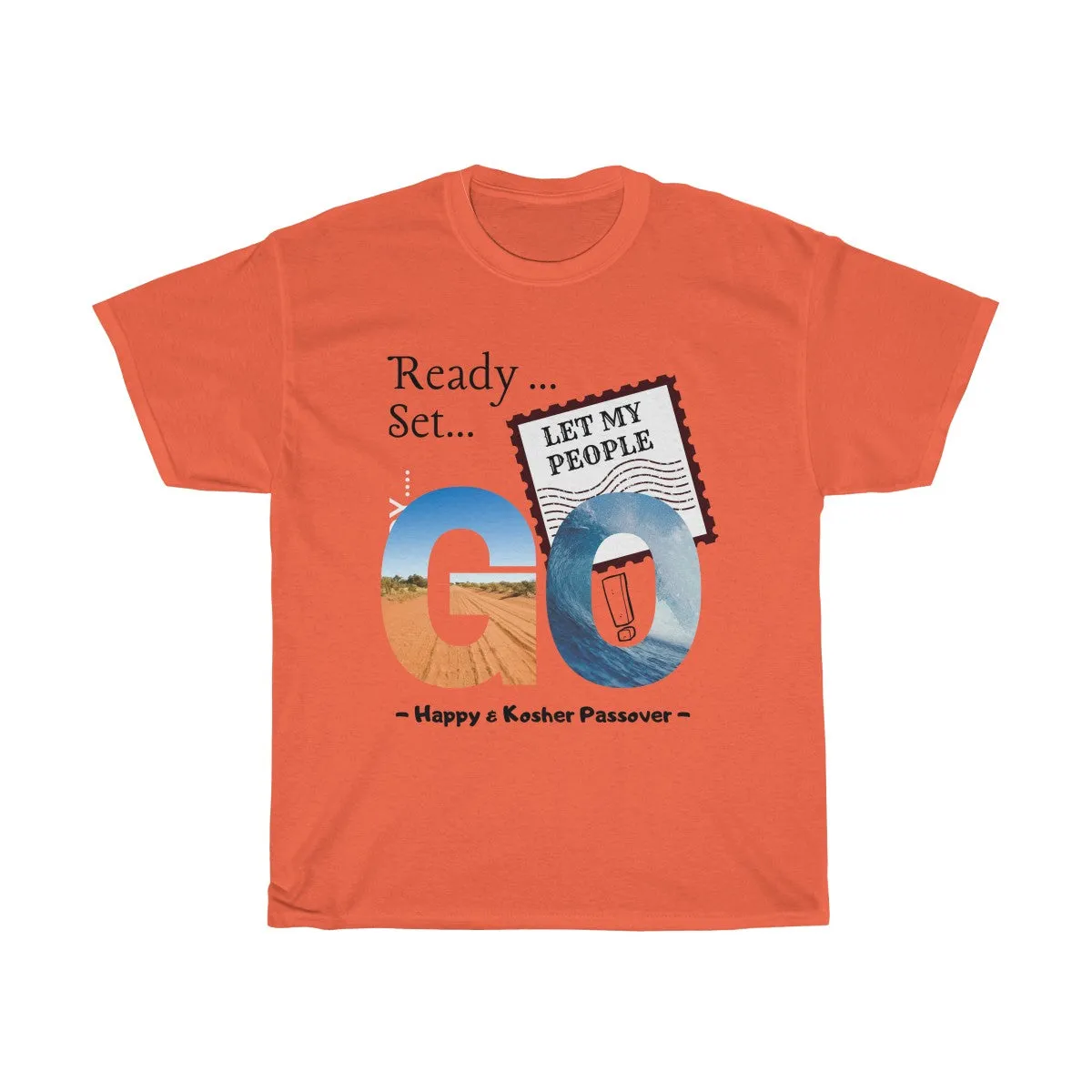 Let My People Go - Unisex, Heavy Cotton, Passover Tee - Light Design
