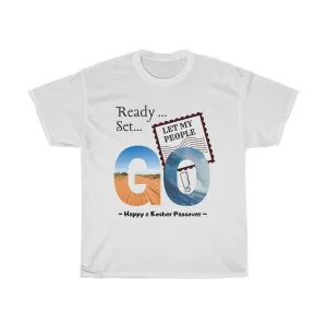 Let My People Go - Unisex, Heavy Cotton, Passover Tee - Light Design