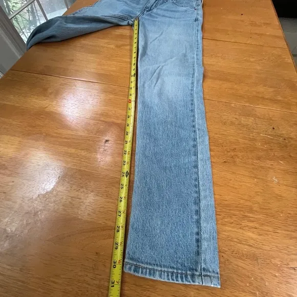 Levis 512 Vintage Straight Leg Jeans Denim Pants High Rise Light Wash, Size 29