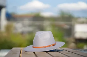 Light Grey Fedora Hat
