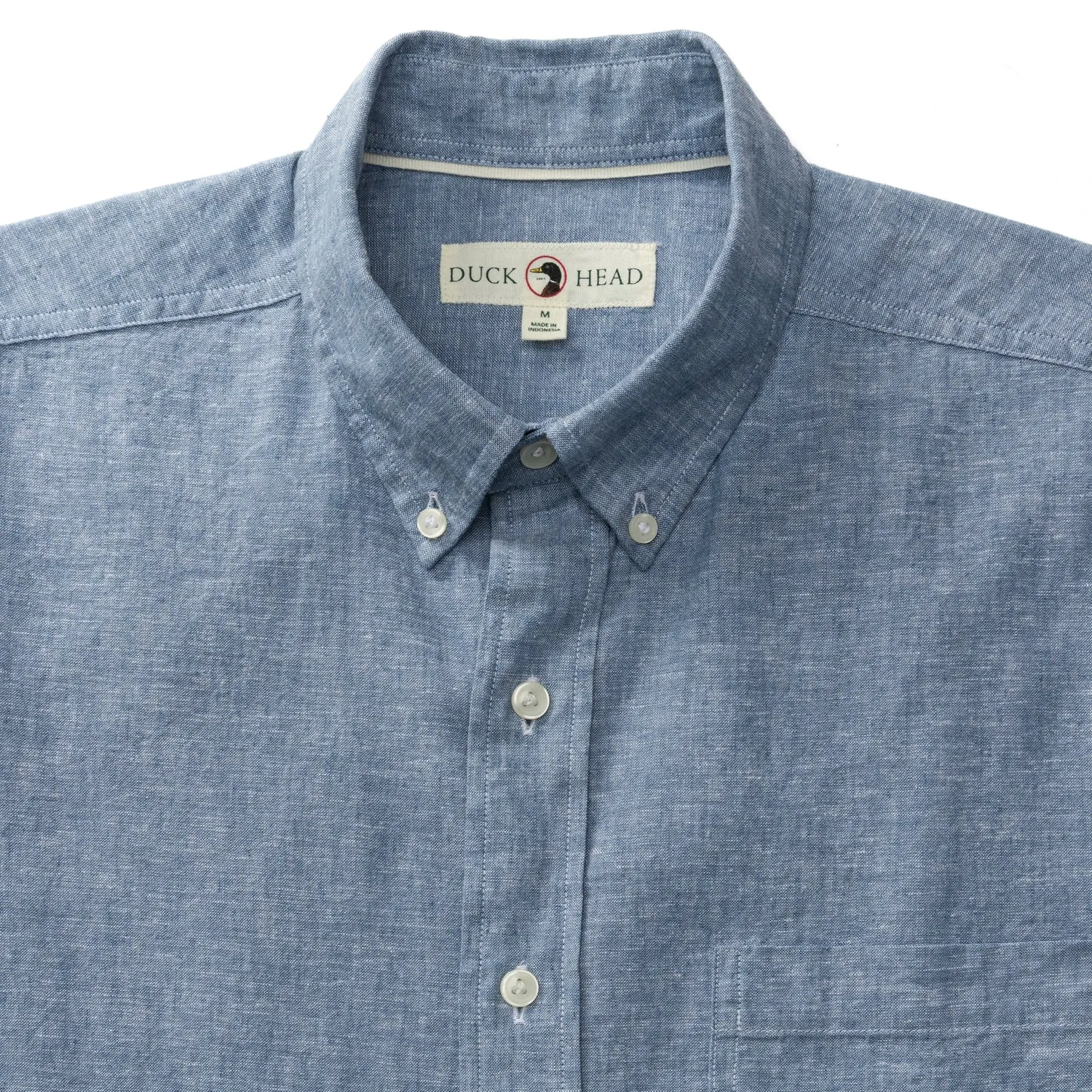 Linen Cotton Oxford Sport Shirt - Wallace Solid