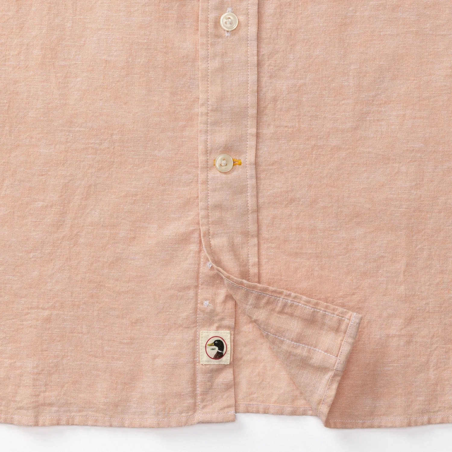 Linen Cotton Oxford Sport Shirt - Wallace Solid