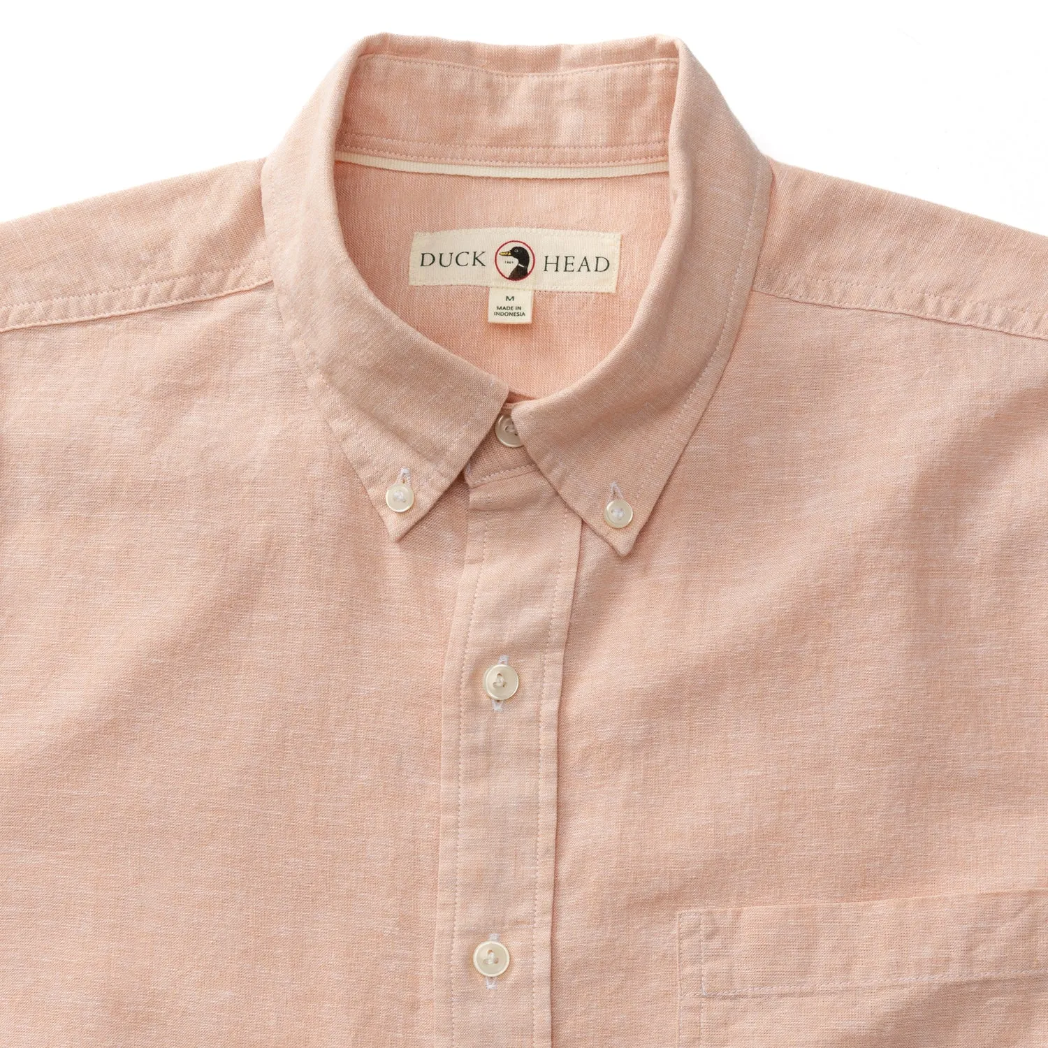 Linen Cotton Oxford Sport Shirt - Wallace Solid