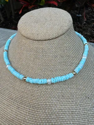 Logan Tay Blue Nugget Necklace