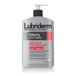 Lubriderm Men's 3-in-1 Lotion, 16 Fl Oz