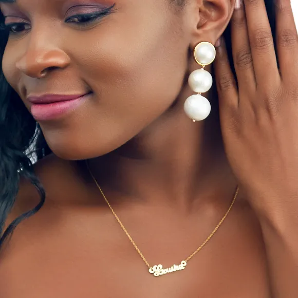 Luna Double Drop Earrings (WS)
